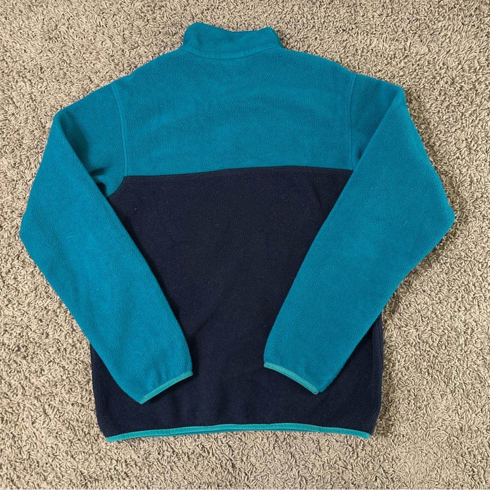 Patagonia Synchilla Womens Snap T Pullover Fleece Medium Blue Green Jacket 25455 - Picture 8 of 8